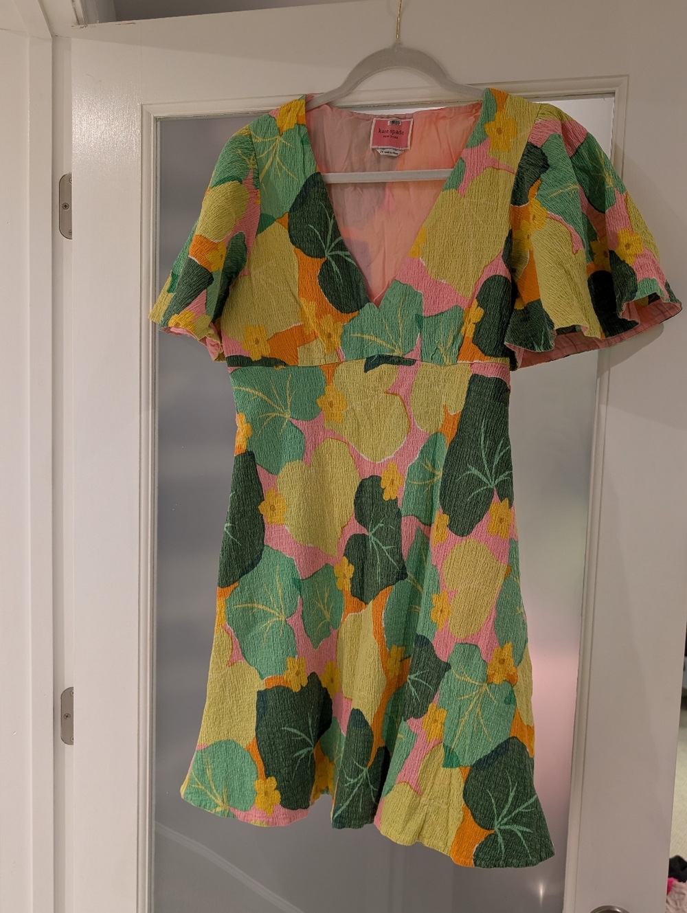 Kate Spade Cucumber Floral Swing Dress